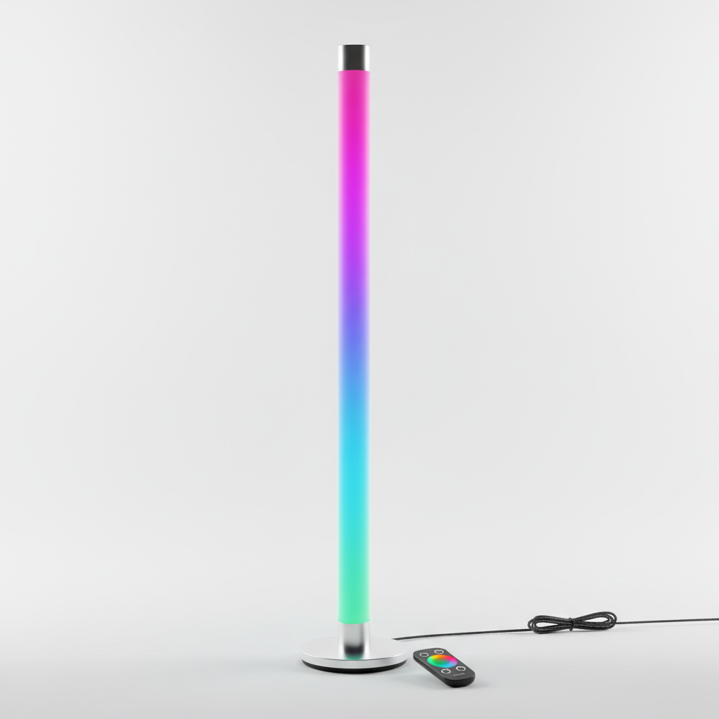 Equinox RGB LED Floor Lamp with color changing light
