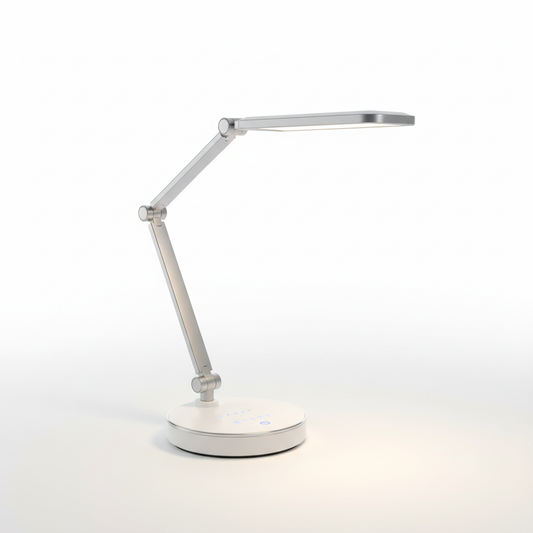 Equinox Smart LED Desk Lamp in white and silver