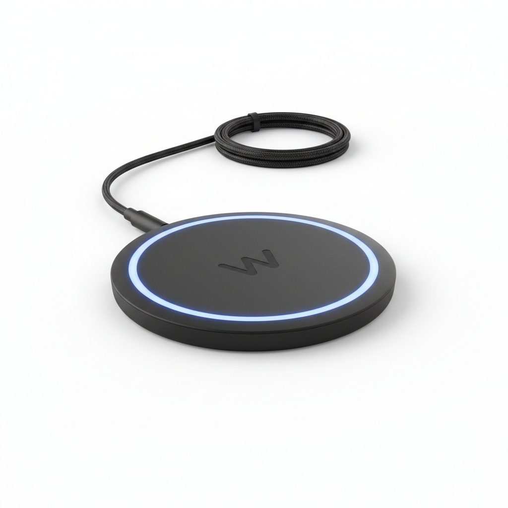 Equinox Wireless Charging Pad in matte black